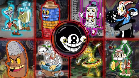Cuphead: ALL Casino Bosses / King Dice Boss Fight .